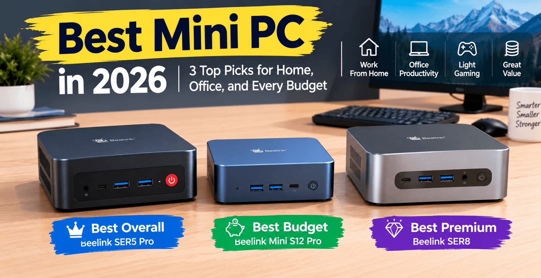 Best Mini PC in 2026: 3 Top Picks for Home, Office, and Budget Buyers