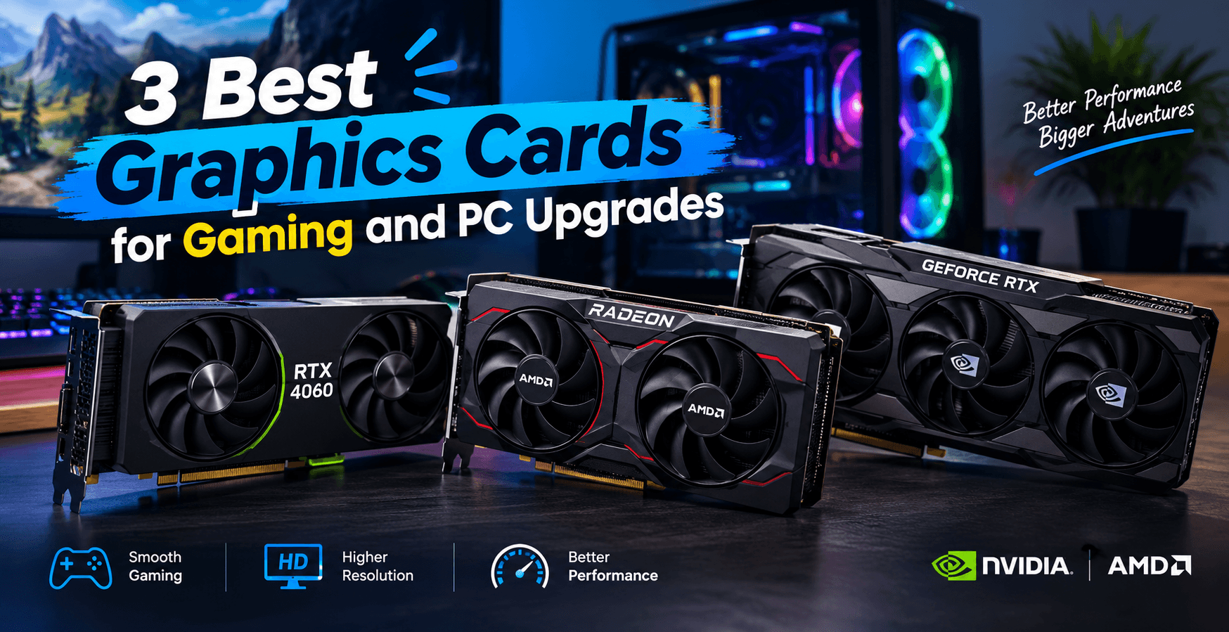 3 Best Graphics Cards for Gaming and PC Upgrades