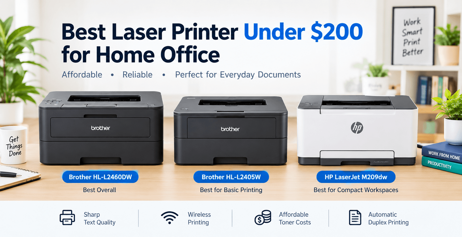 Best Laser Printer Under $200 for Home Office (2026)
